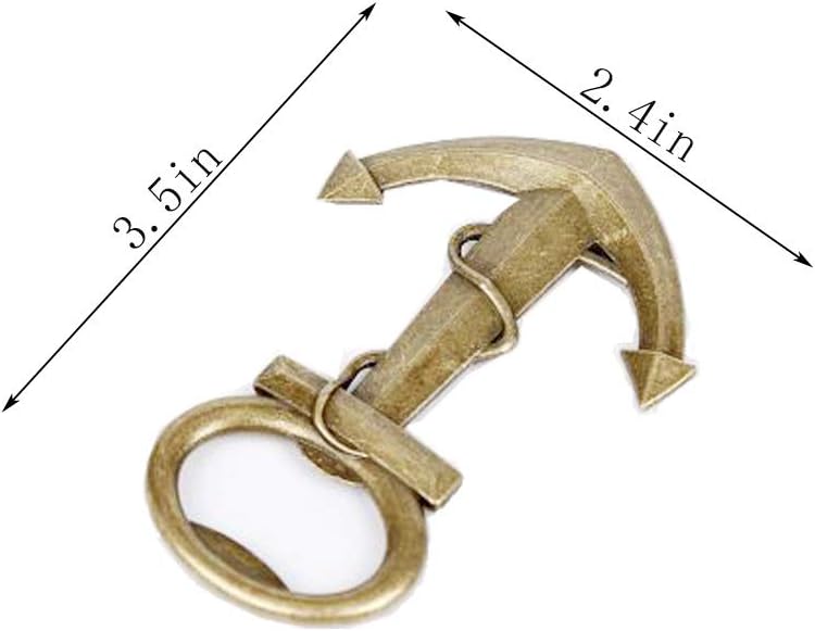30PCS Bronze Anchor Bottle Opener with Sheer Bags H963