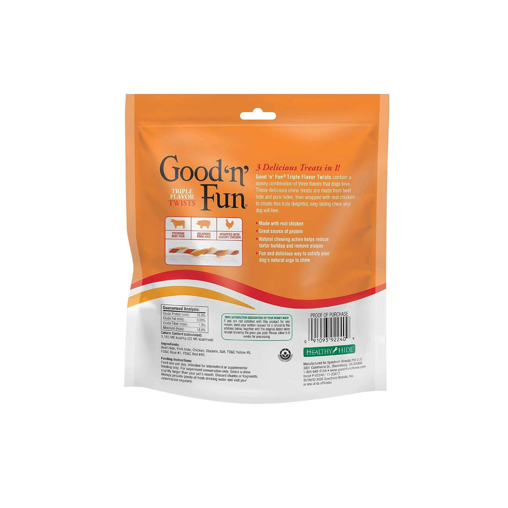 Triple Flavor Twists Pet Supplies D3492