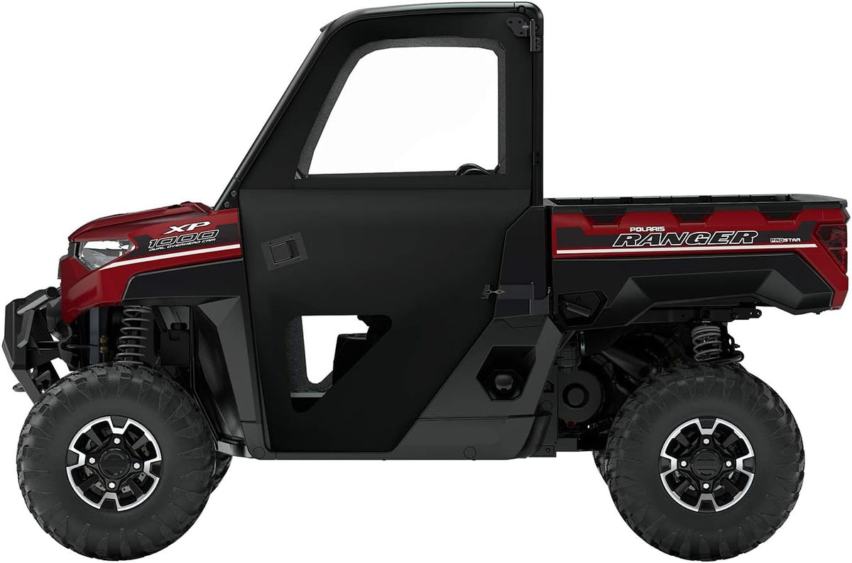 Black Canvas Zip Front Doors for Polaris Ranger XP 1000 / Crew D54970