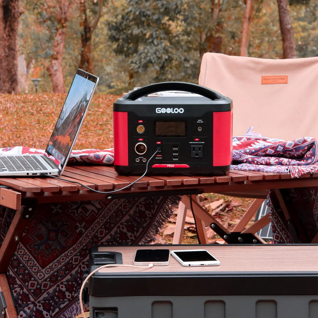 Portable Power Station 626Wh 600W AC Outlets Lithium Battery Y973