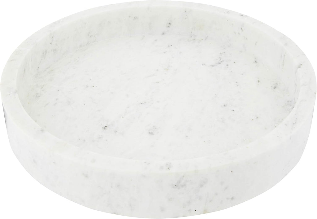 8 Round Carved Marble Tray S51738