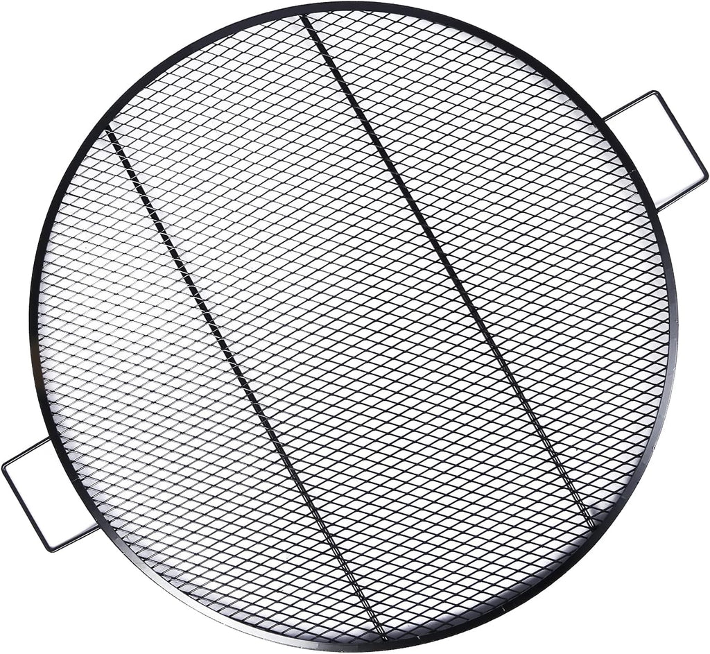 Black 30 Inch Round Campfire Cooking Grill V415680