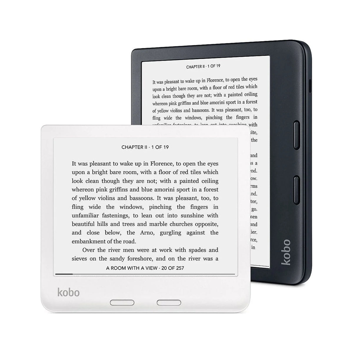 32GB Black Waterproof eReader with 7" Glare Free Touchscreen Z337698