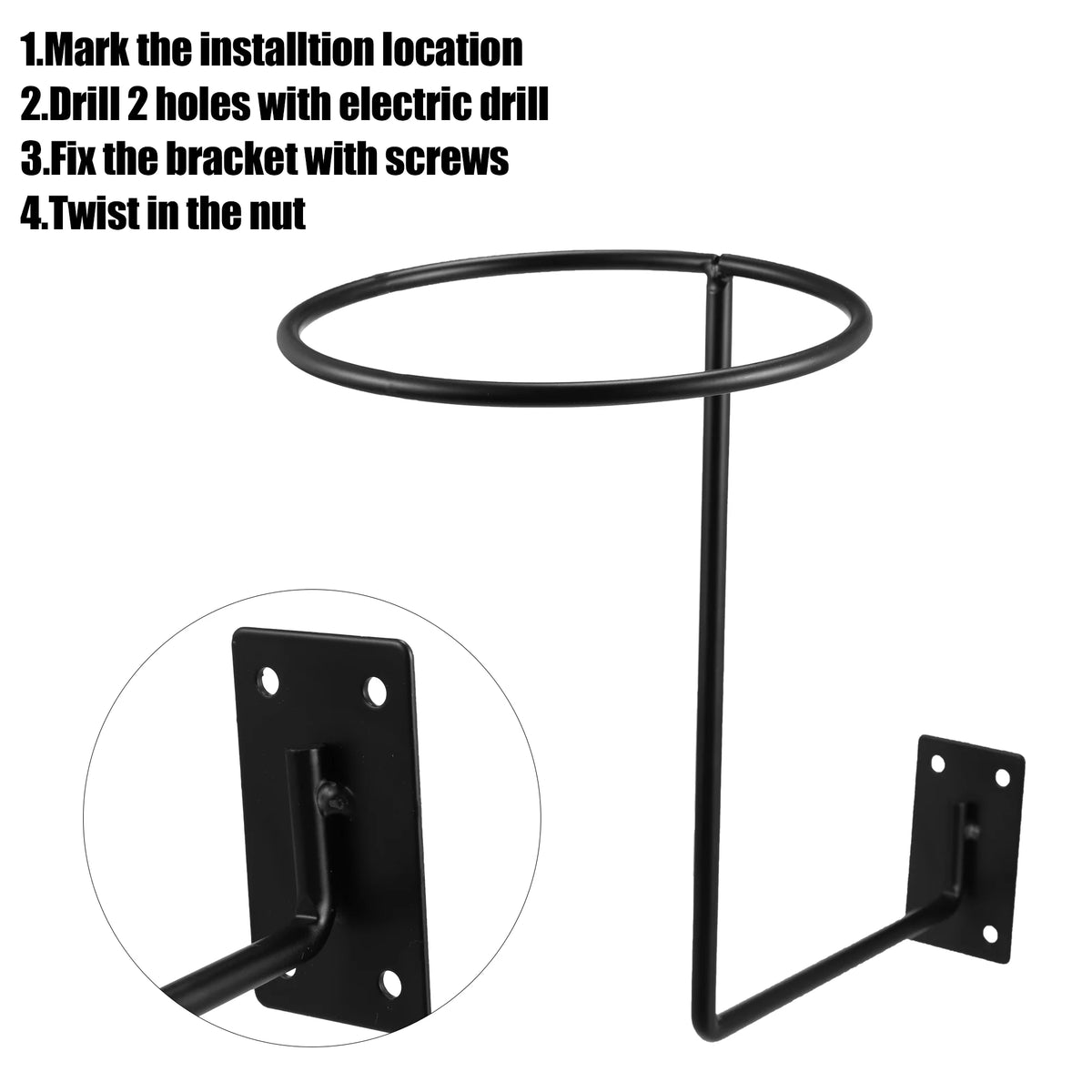 Motorbike Helmet Holder Wall Mounted Hook Q8640