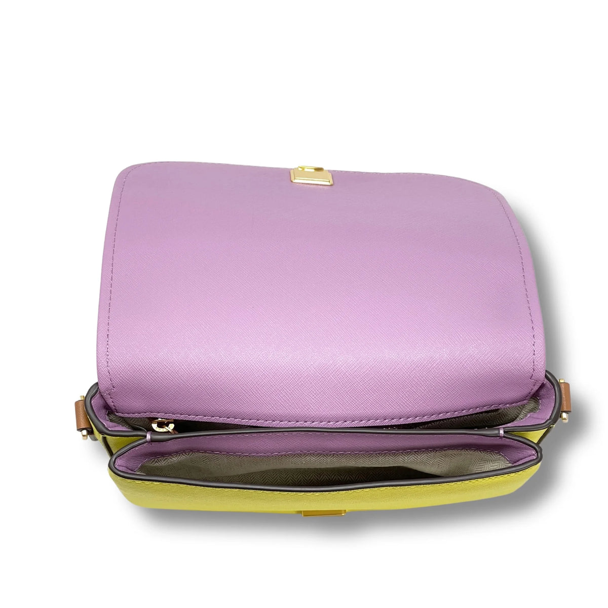 Color-Block Leather Crossbody Bag S108067