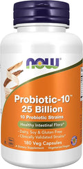 Probiotic-10 25 Billion 10 Probiotic Strains 180 Veg Capsules J46907