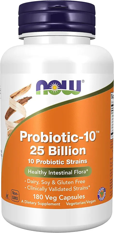 Probiotic-10 25 Billion 10 Probiotic Strains 180 Veg Capsules J46907