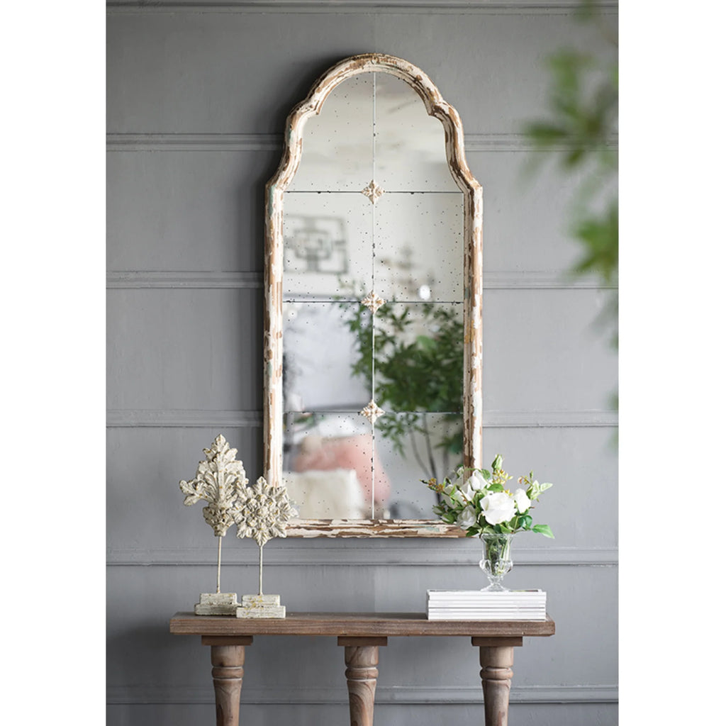 Antique Wooden Framed Wall Mirror I230197
