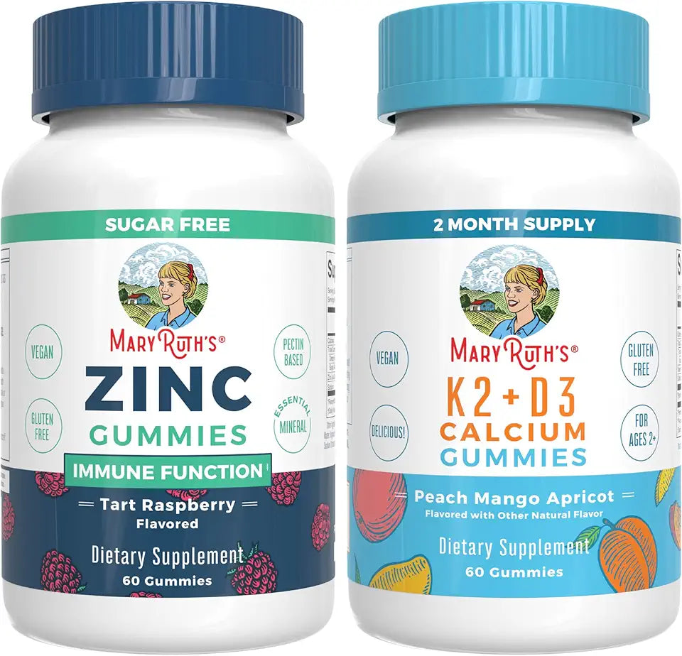 Zinc & Vitamin K2+D3 Calcium Gummies T426