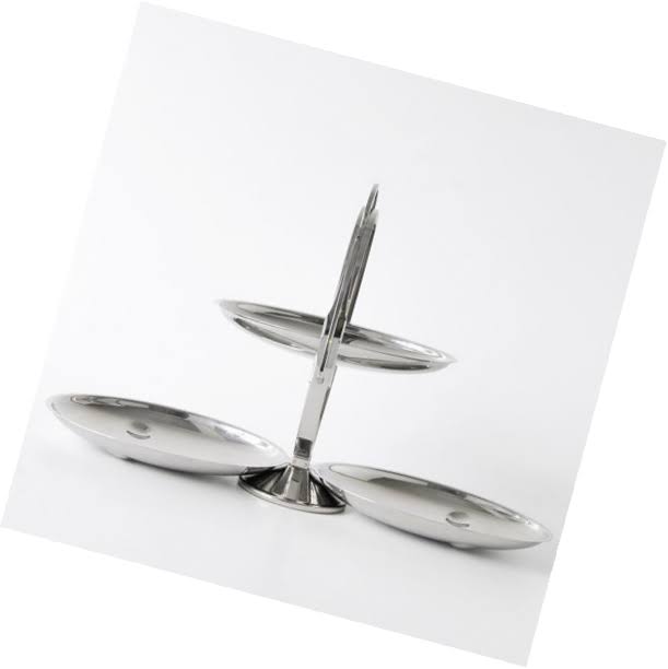 Silver Folding Cake Stand V9562