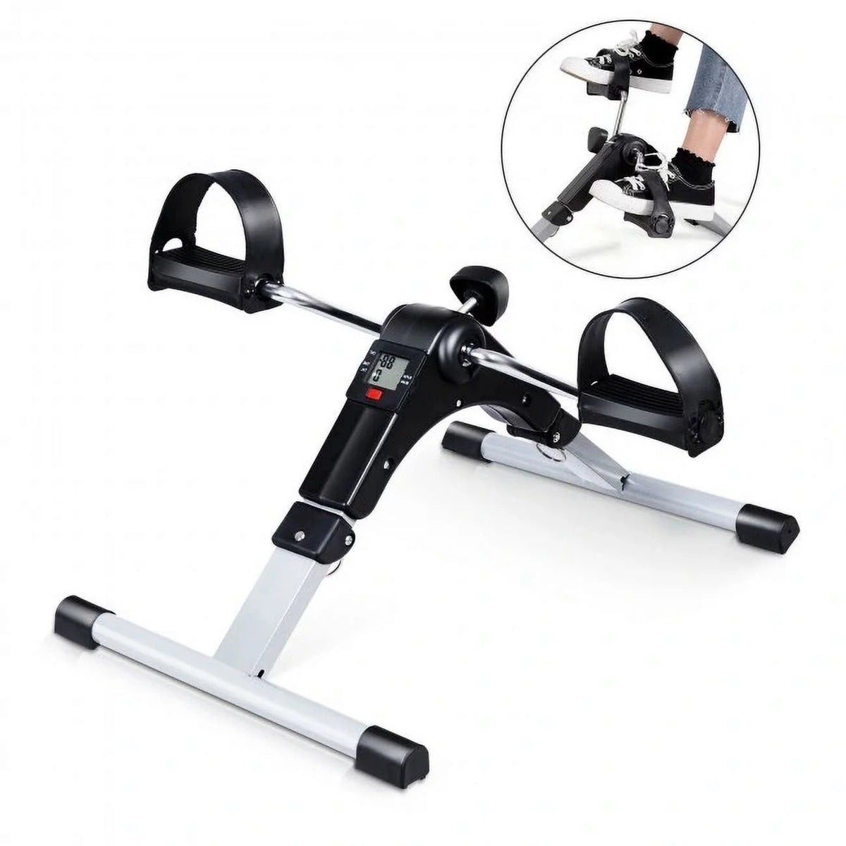 Folding Pedal Exercise Bike with Electronic Display B887678