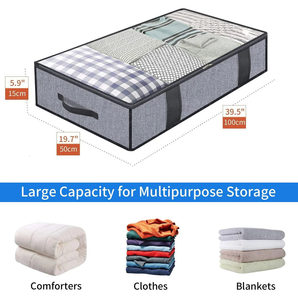 Breathable Zippered Storage Bag with Clear Window T112241