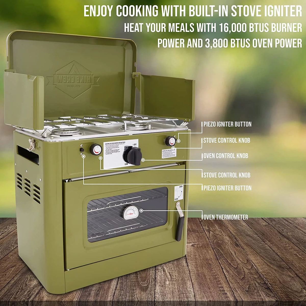 2 Burner Portable Propane Camping Stove with Carry Bag H60765