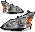 Projector Headlight Assembly for 2013 2014 2015 Altima 4-Door Sedan Chrome Housing C352086