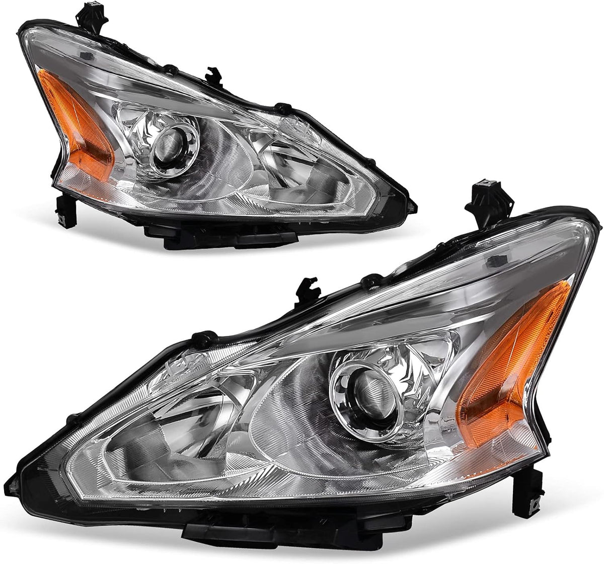 Projector Headlight Assembly for 2013 2014 2015 Altima 4-Door Sedan Chrome Housing C352086