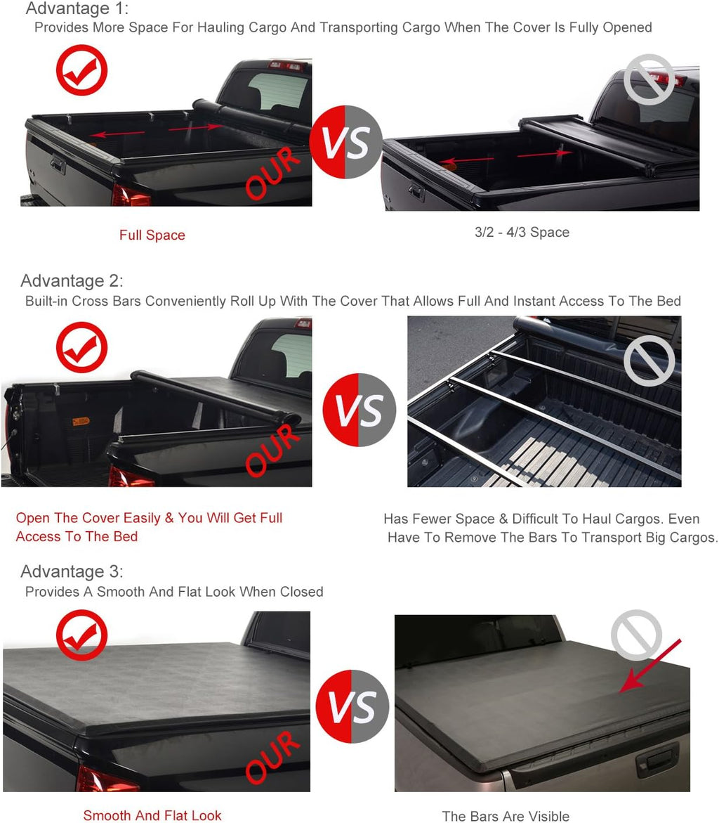 Soft Vinyl Roll Up Tonneau Cover P959