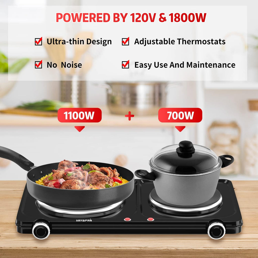 1800W Portable Double Electric Hot Plate T753