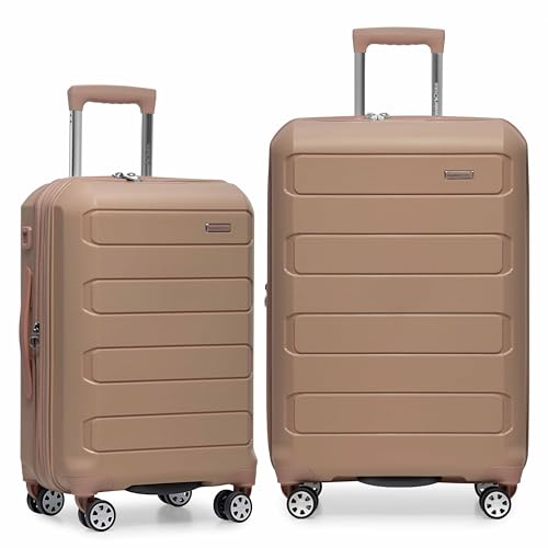 Black 22" Hardshell Expandable Spinner Luggage C7693