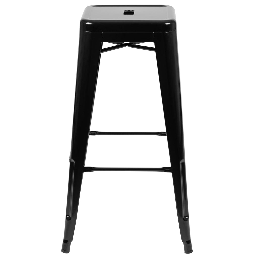 4 Pack 30x22 High Metal Stackable Bar Stool E626