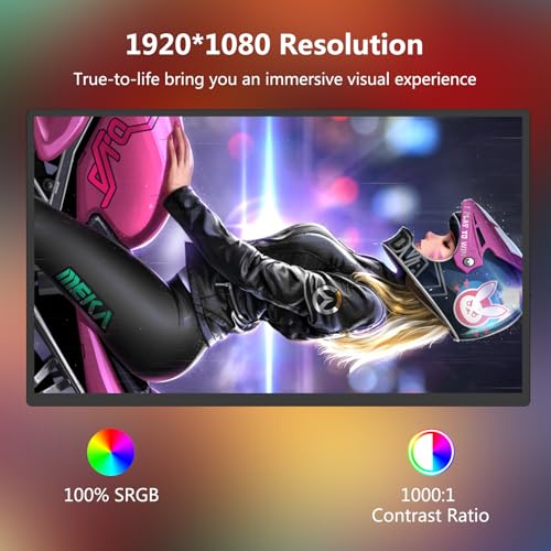 18.5 inch 120Hz 1080P FHD HDR USB HDMI Portable Monitor with Sleeve J7919