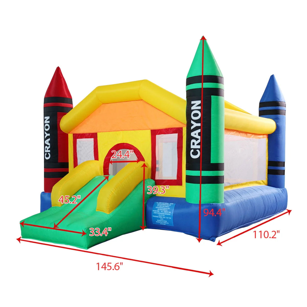 Inflatable Bounce House with Oxford Cloth A125387
