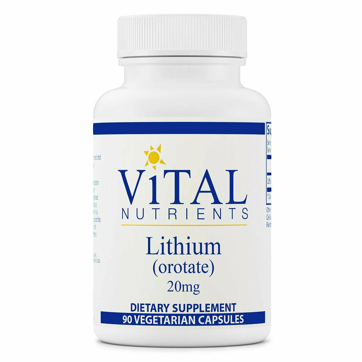 Lithium (orotate) 20 mg 90 vcaps O340433