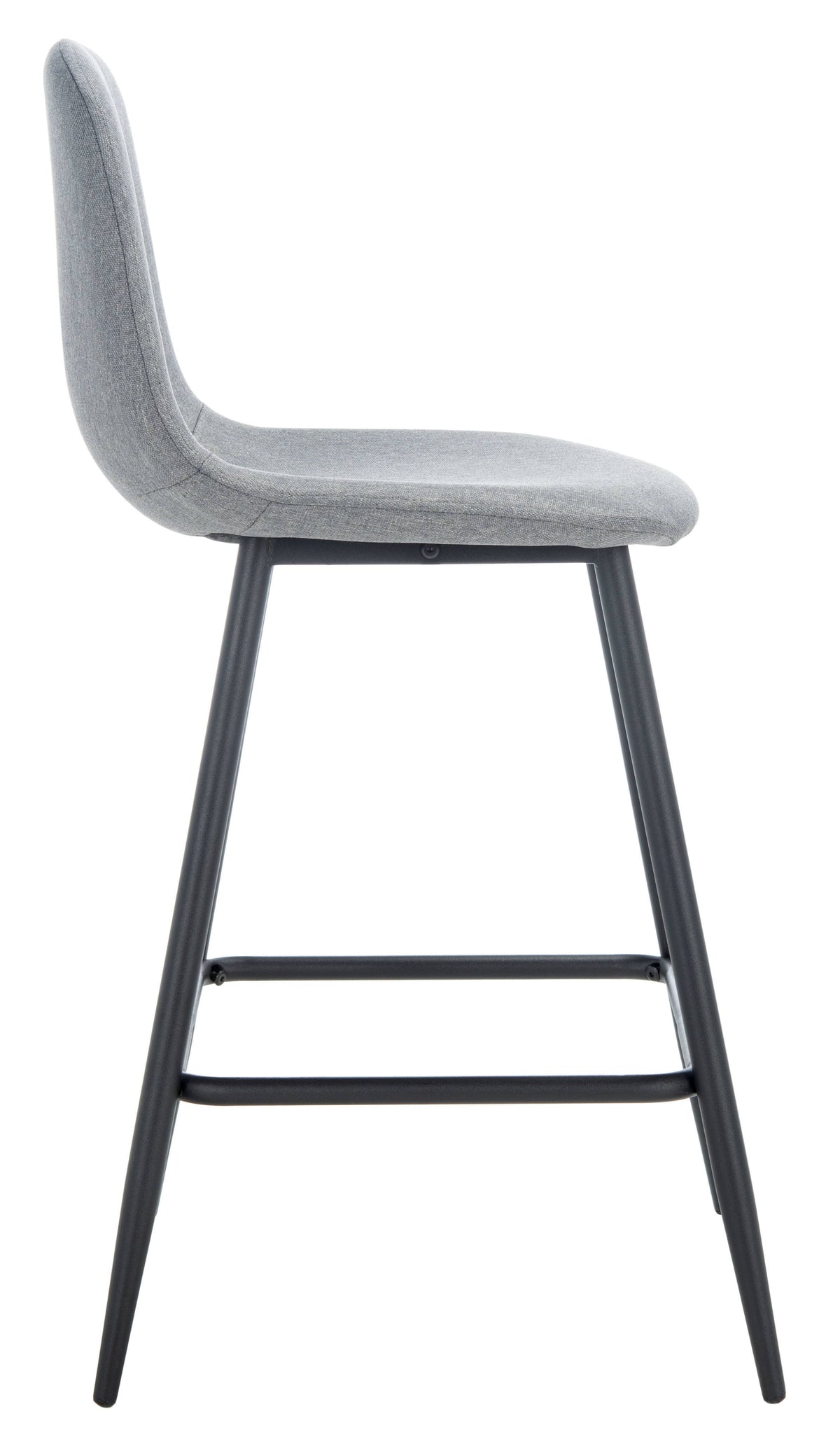 Dark Grey & Natural Counter Stool S753457