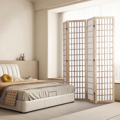 4 Panel Wood Folding Room Divider J162