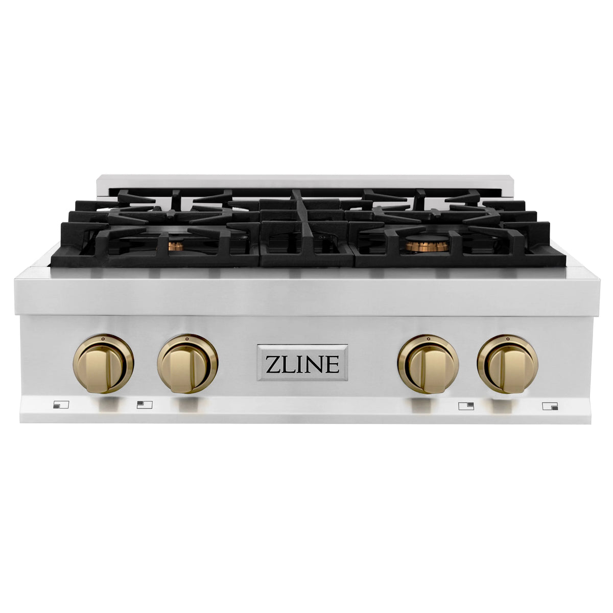 30 in. 4 Gas Burners Porcelain Rangetop Stainless Steel Q64025