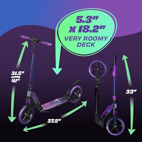 Adjustable Folding Adult Scooter with Large Wheels P911108