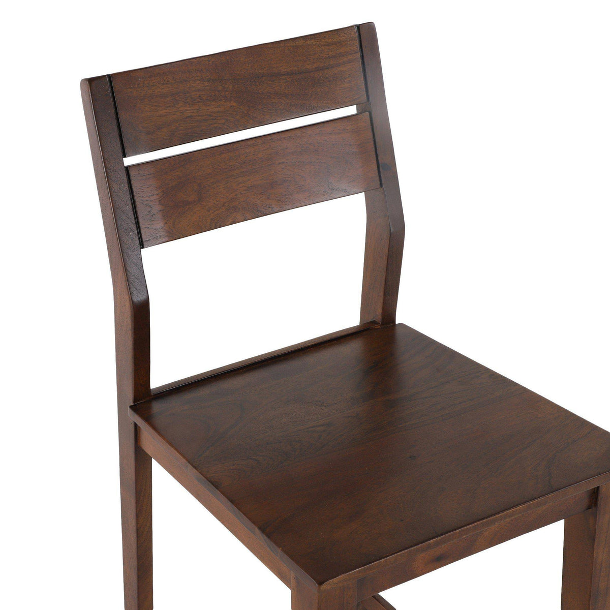 Set of 2 Acacia Wood Counter Chairs E18357