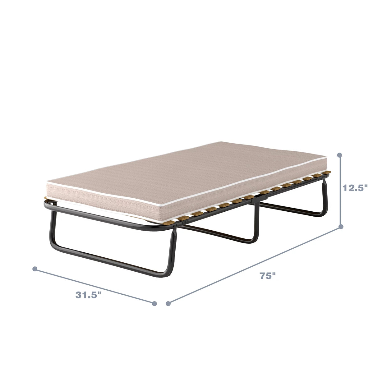 Folding Bed with Memory Foam Mattress J8103