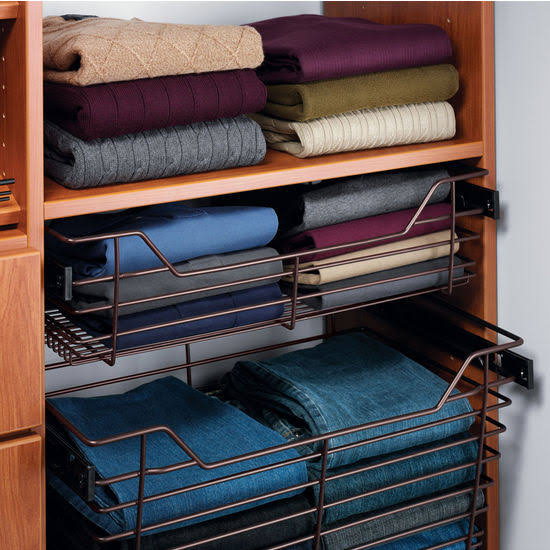 Dark Oil-Rubbed Bronze Powder-Coated Wire Basket S5941