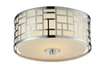 11.75-in Chrome Incandescent Flush Mount Light B24662