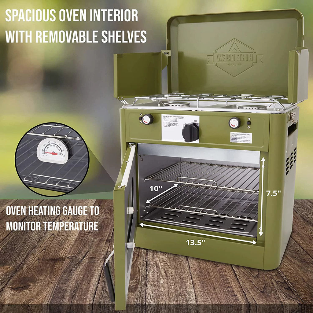 2 Burner Portable Propane Camping Stove with Carry Bag H60765