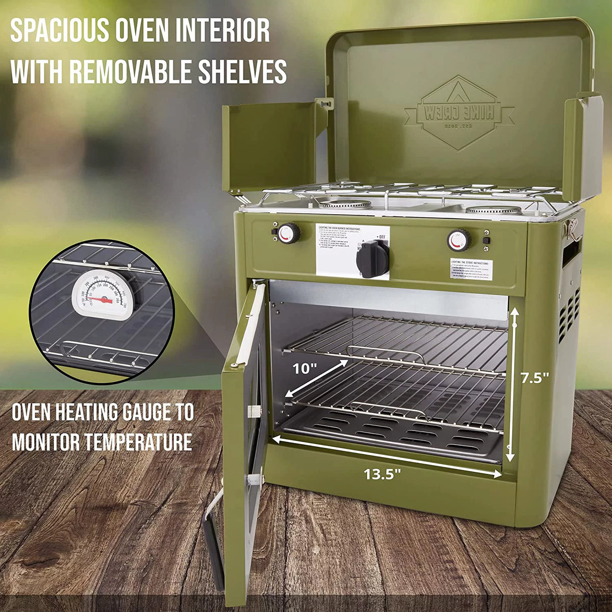 2 Burner Portable Propane Camping Stove with Carry Bag H60765