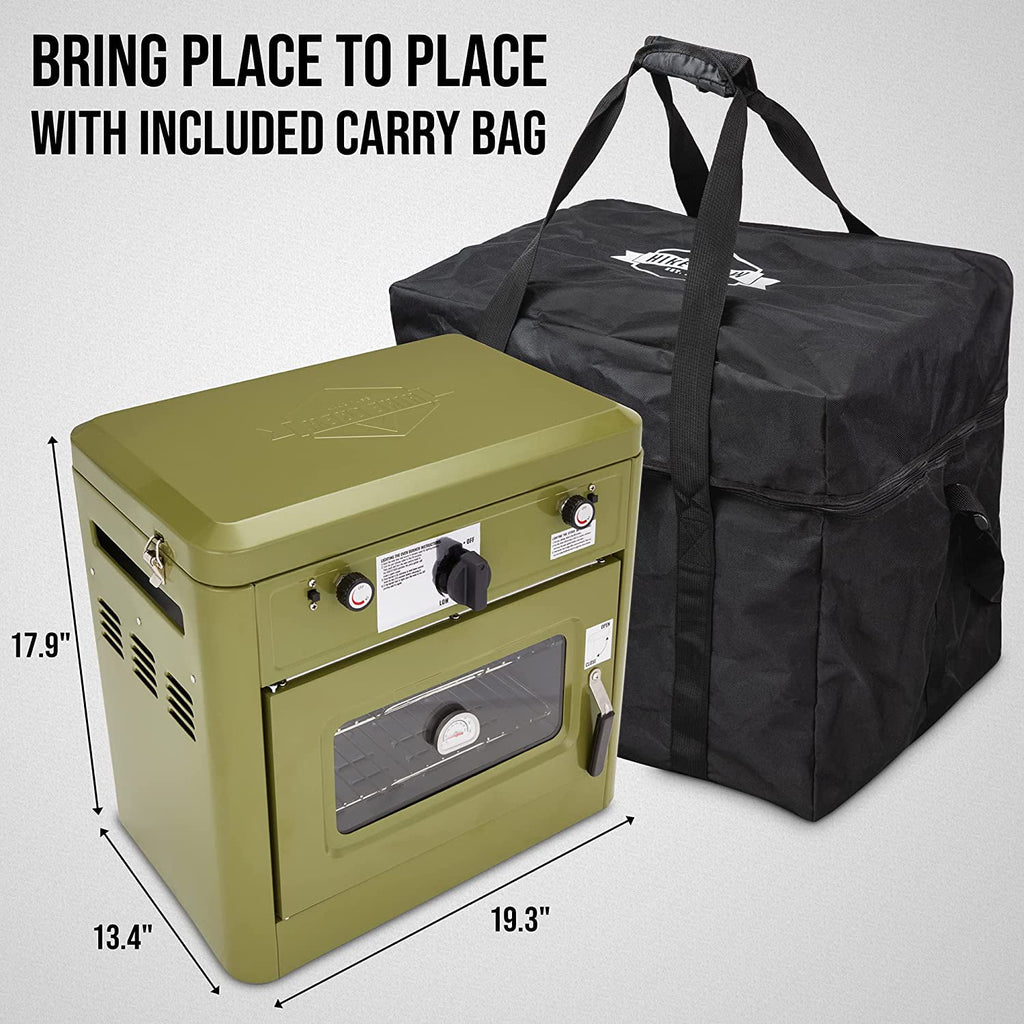 2 Burner Portable Propane Camping Stove with Carry Bag H60765