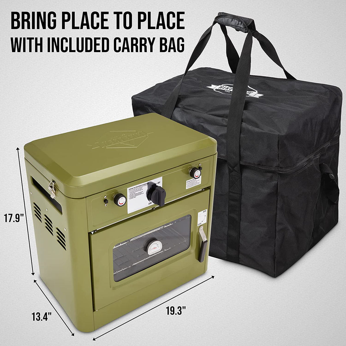2 Burner Portable Propane Camping Stove with Carry Bag H60765