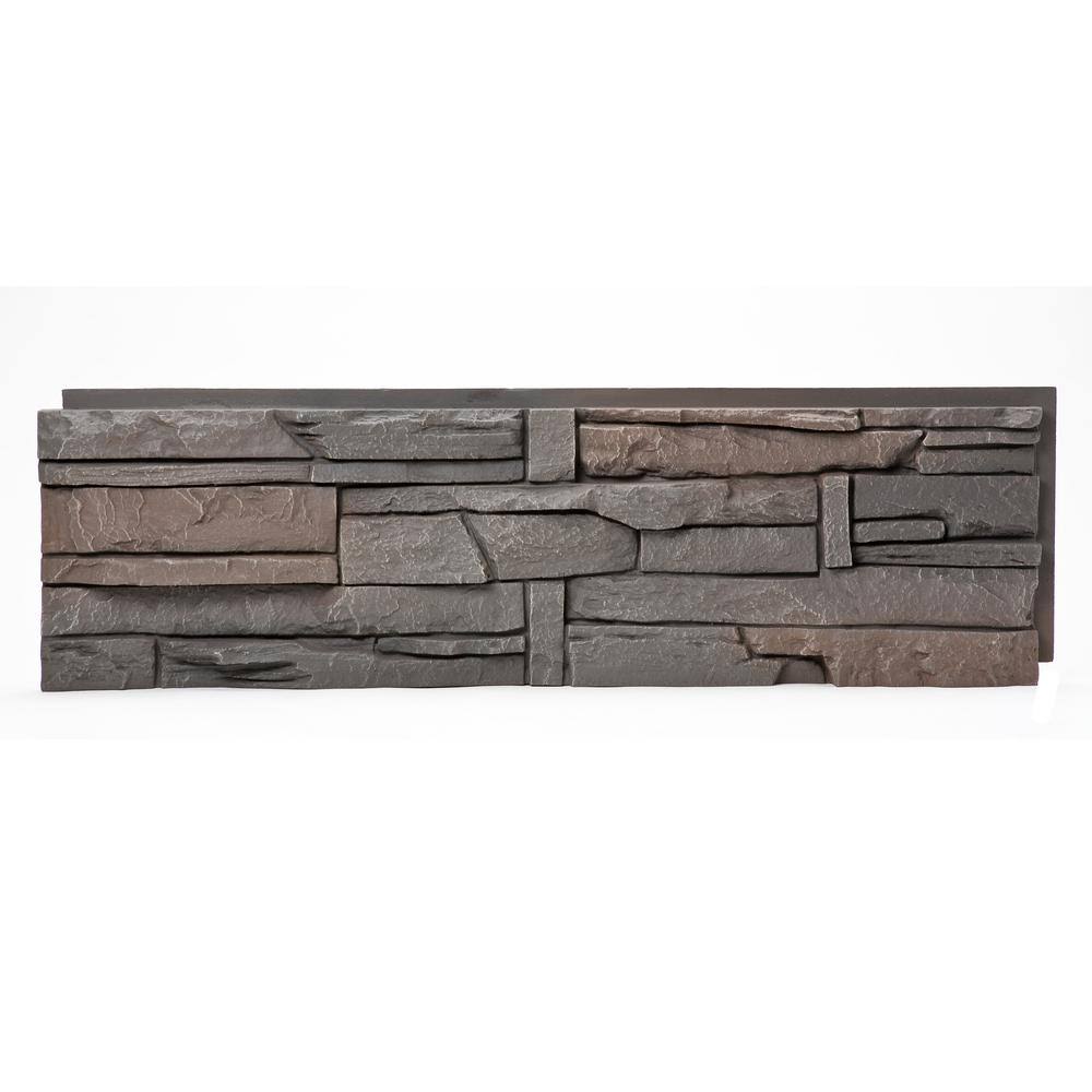 Brown Faux Stone Siding Panel M92754