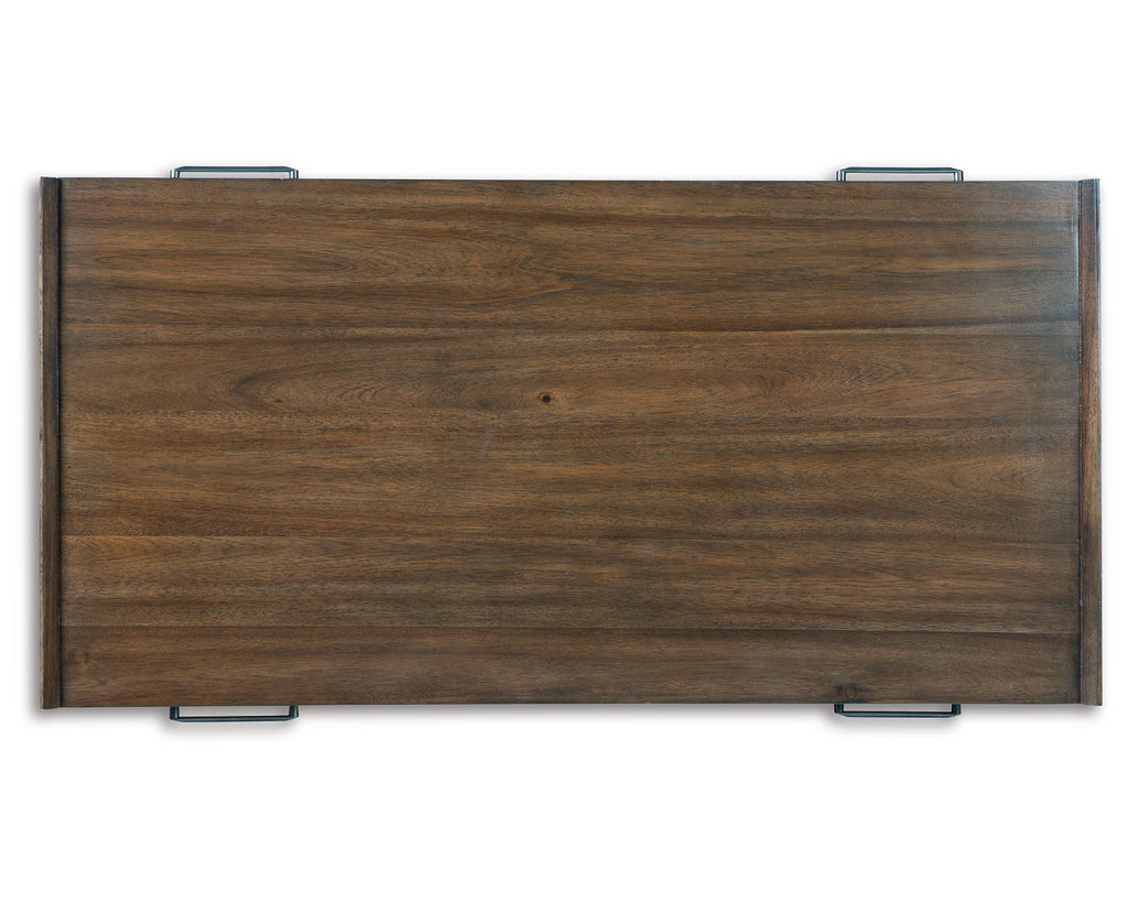 2 Drawer Brown Coffee Table W601