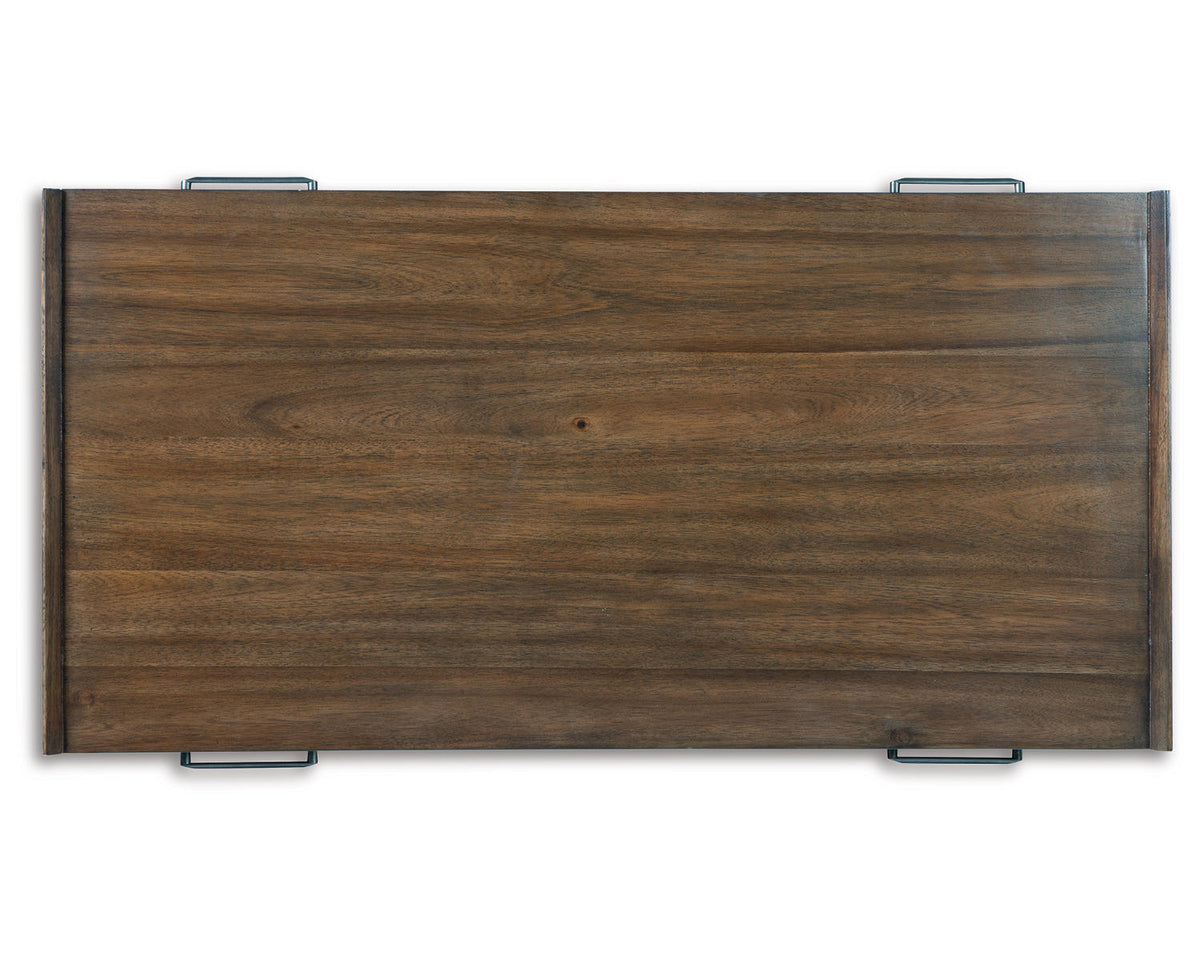 2 Drawer Brown Coffee Table W601