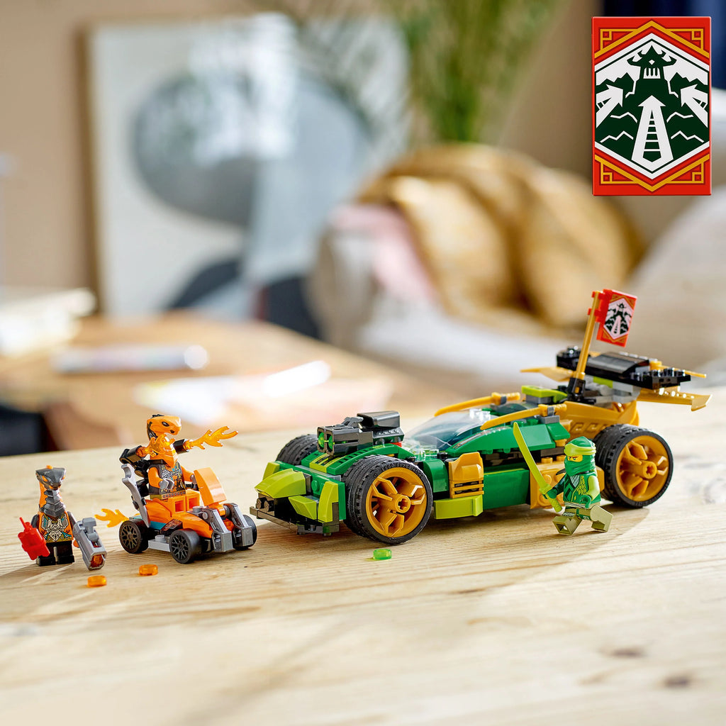 Race Car Toy Set with Quad Bike and Snake Figures X685