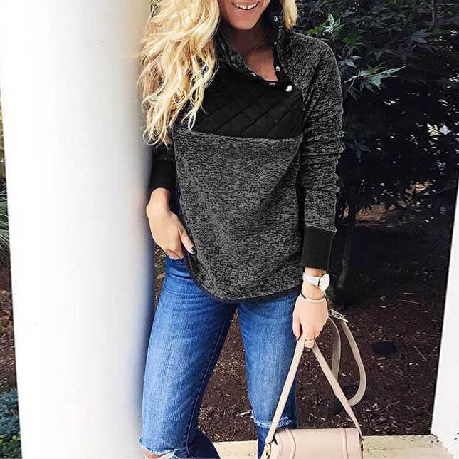 Faux Fur Sherpa Fleece Pullover V8845