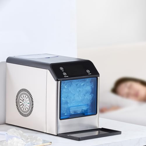 33lbs/24H Pebble Ice Maker with Ice Scoop & Drip Tray C178