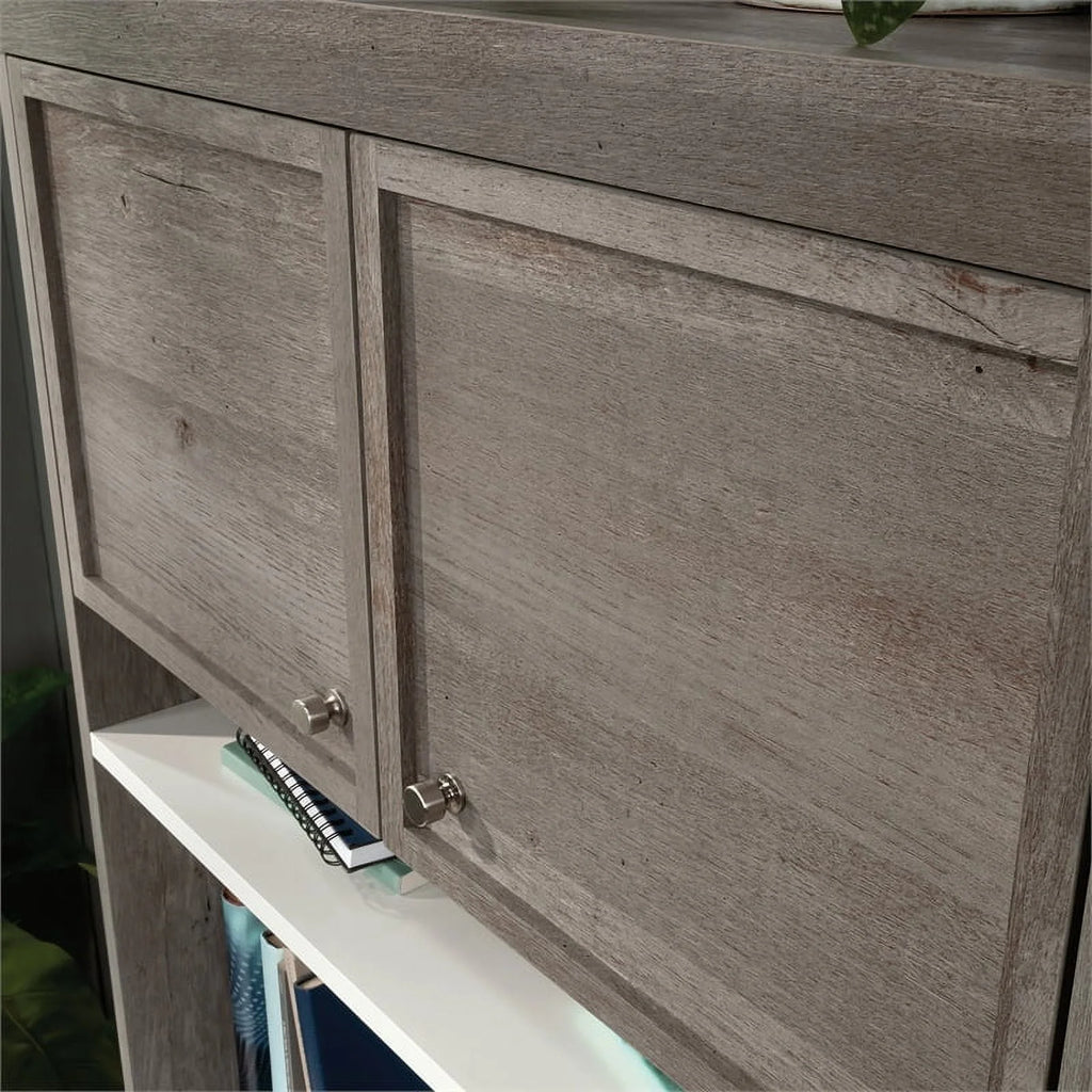 Engineered Wood Storage Hutch in Mystic Oak Finish B640997