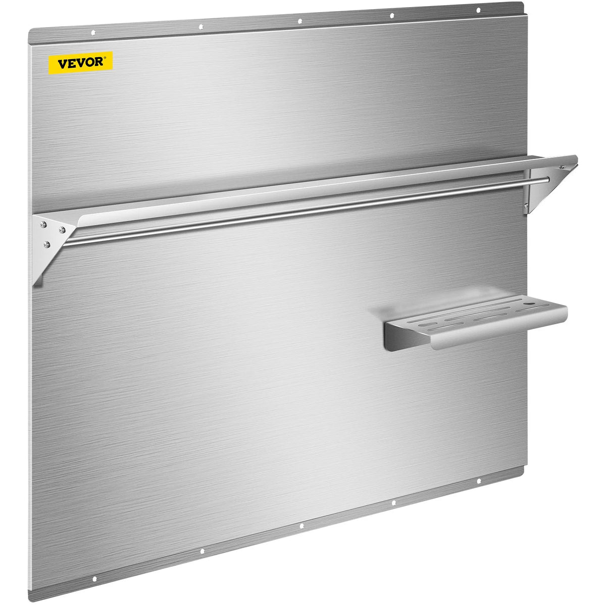 36 x 30.7 in. Stainless Steel Range Backsplash with Shelf F4324