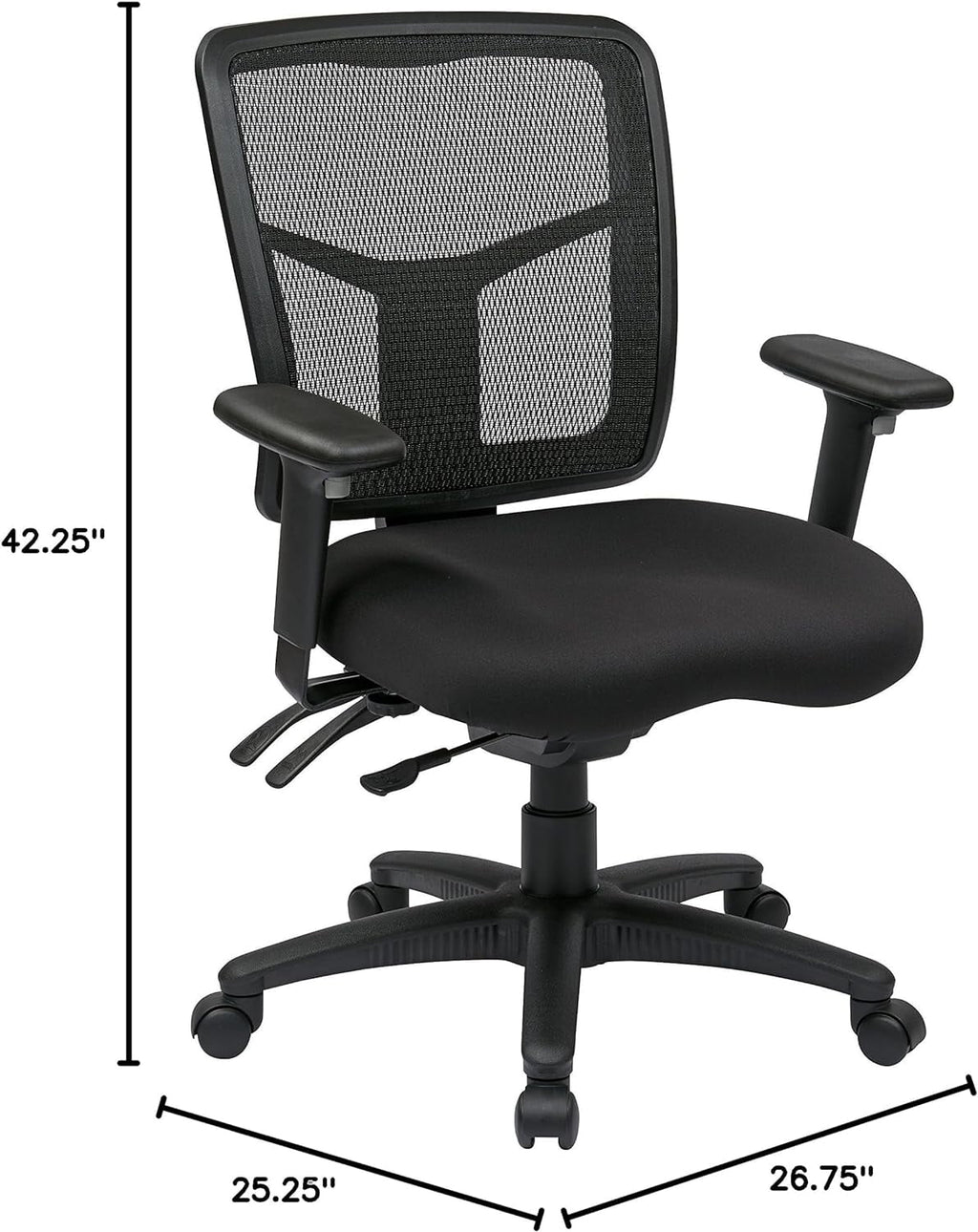 Breathable Mesh Back Manager's Chair with Lumbar Support Z763357