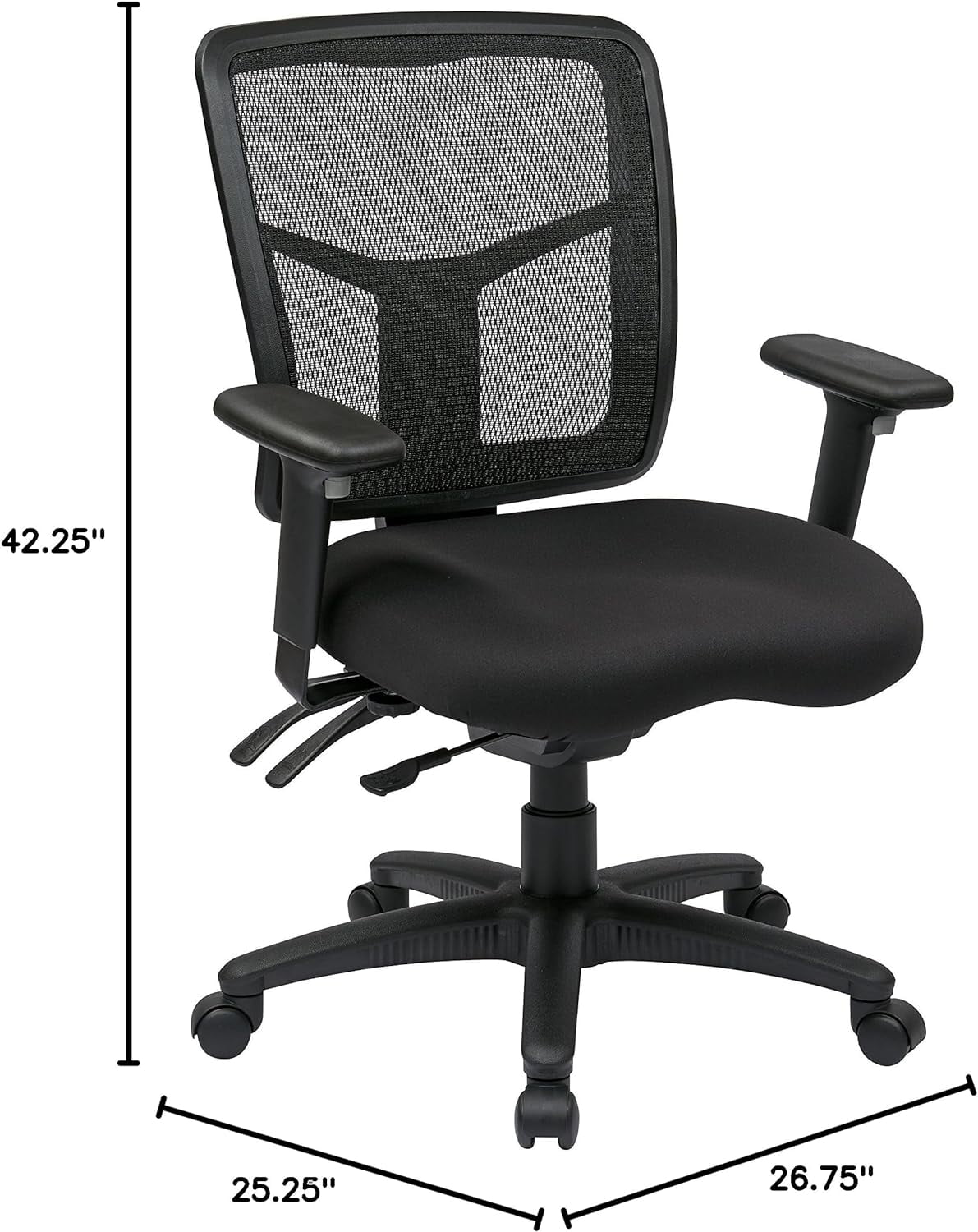 Breathable Mesh Back Manager's Chair with Lumbar Support Z763357