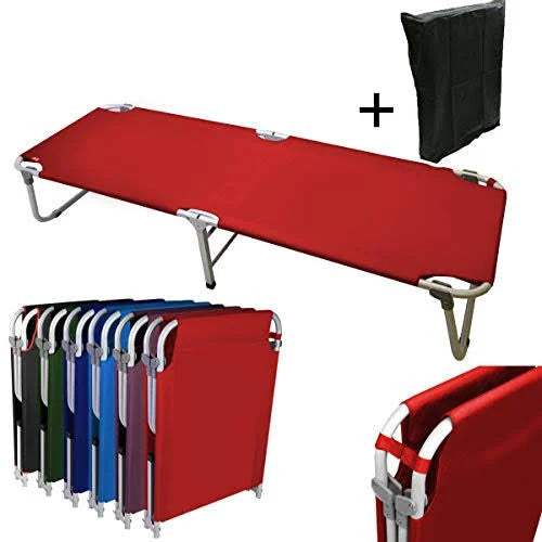 Portable Fold Up Camping Bed Cot with Storage Bag L27141
