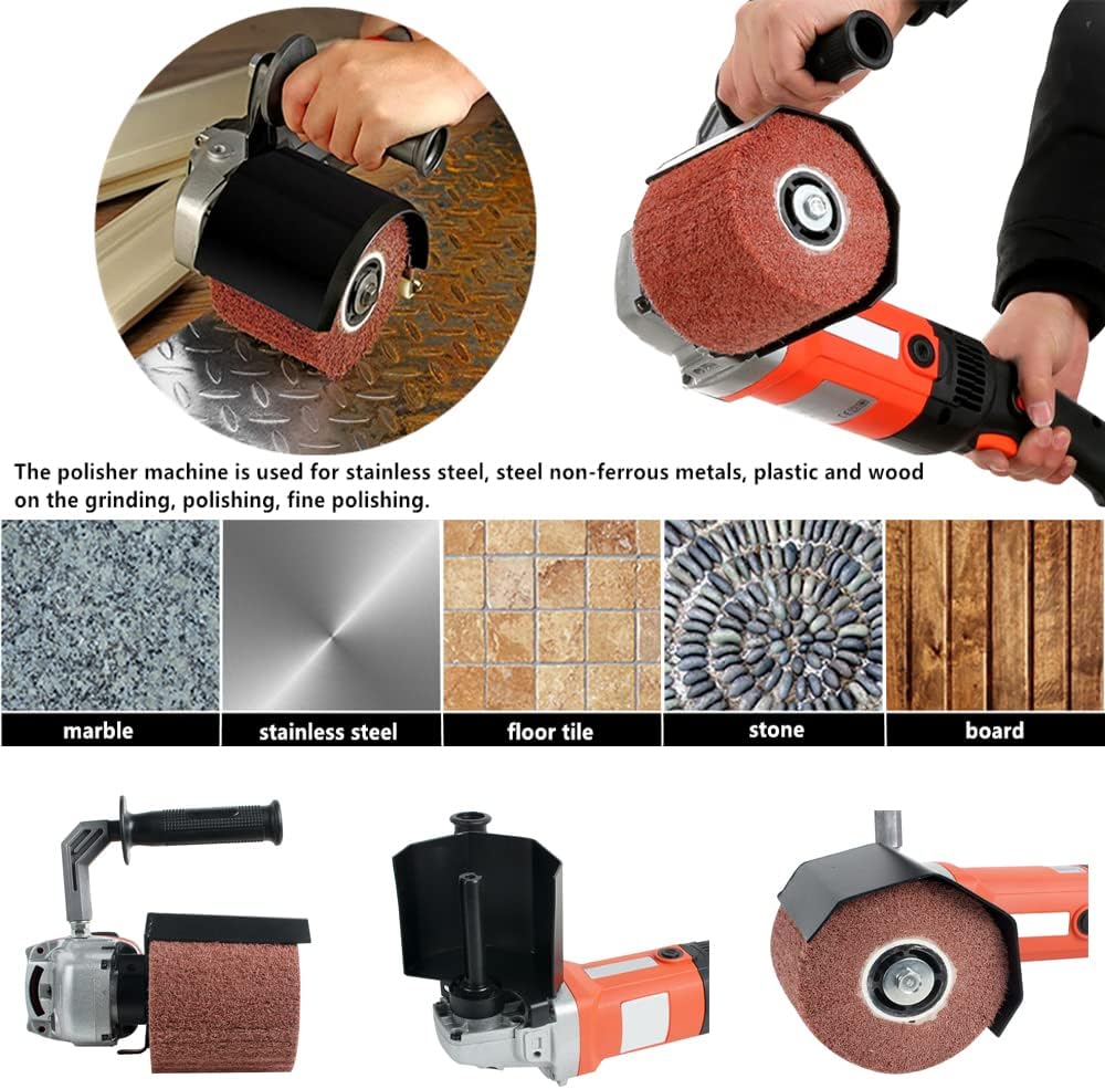 1400W 110V Electric Polisher 6 Speed Adjustable Handheld Sander with 2 Polishing Wheels P4268